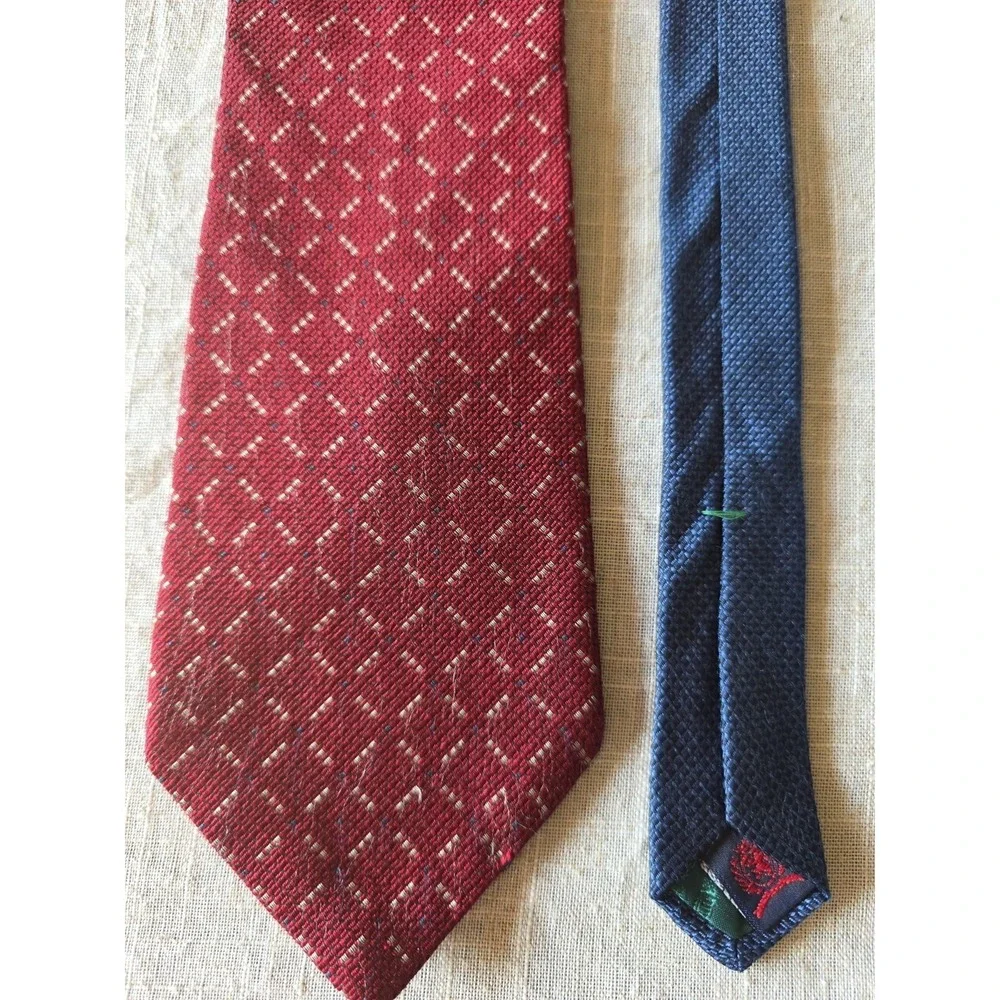 Tommy Hilfiger Men's Silk Tie Red Blue‎ 58